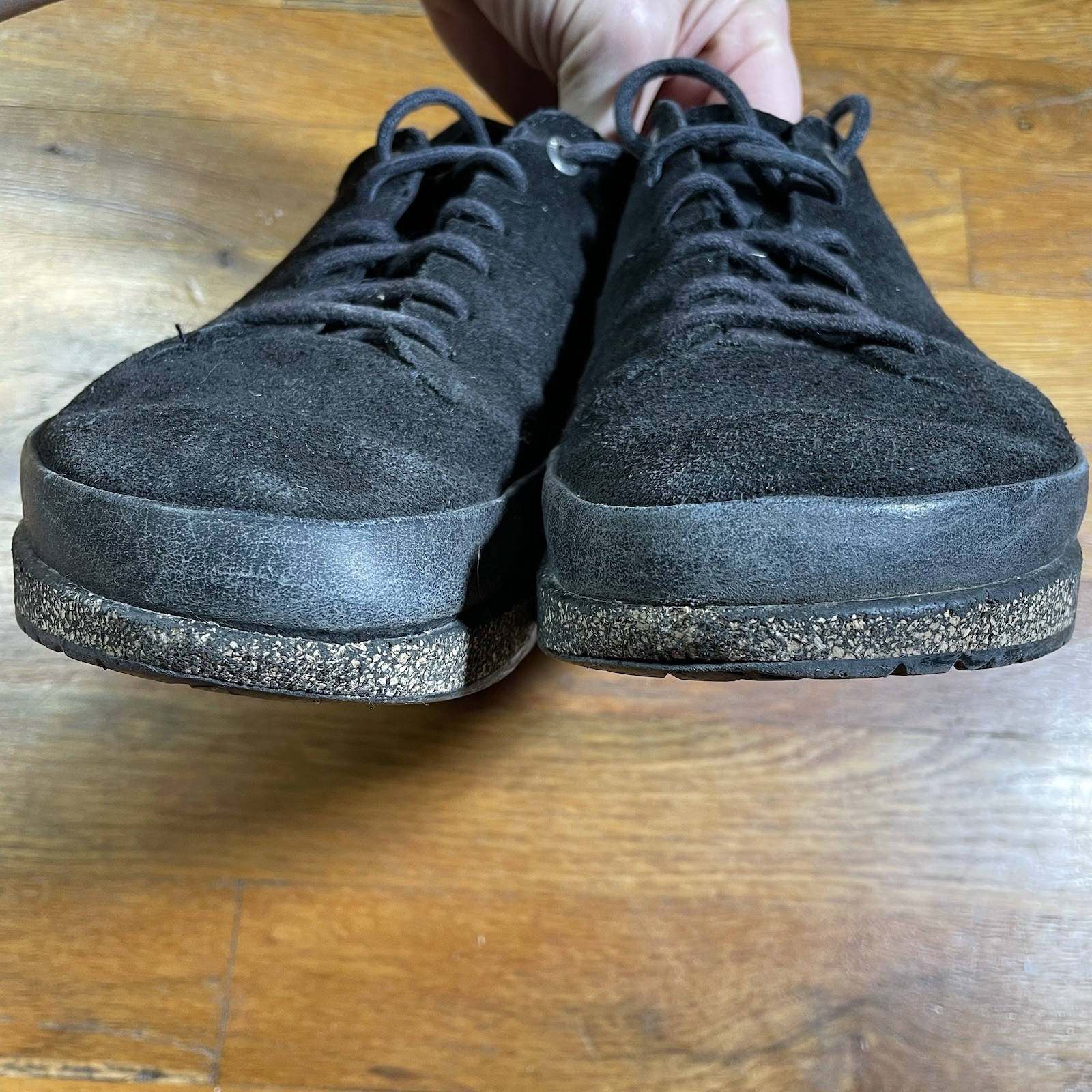 Birkenstock Honnef Low Sneaker EU 39 / Women 8.5 / Men 6 Black Suede Leather image 4