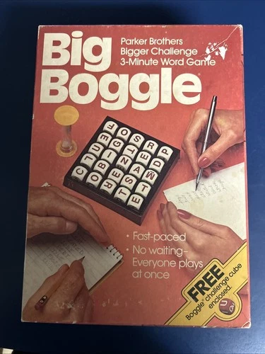 Vintage 1979 Parker Brothers Board Game Toy Big Boggle Complete Very Nice Shape