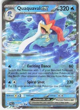 Pokemon TCG Quaquaval ex Paldea Evolved 052/193 Double Rare Holo NM