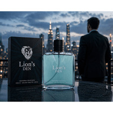 Lion's Den Pour Homme Rich Deep Luxury Twin Pack Mens Scent Cologne Long-lasting