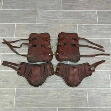 BARGAIN BUNDLE: Beval Leather Boot Set, Front & Hind (Read Description)