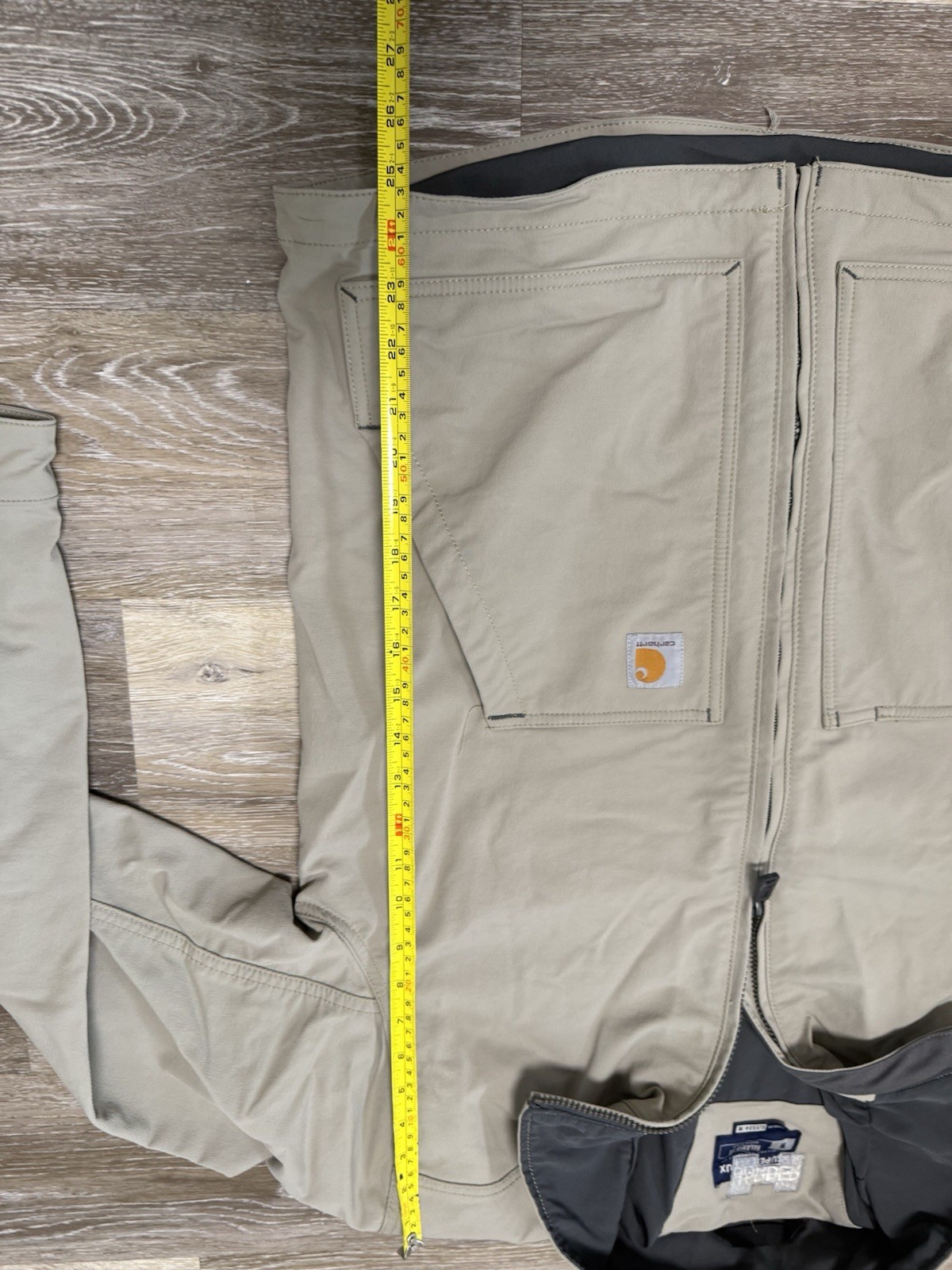 Carhartt Super DUX Jacket MENS Medium Beige OUTDOOR Sherpa Hooded Relaxed  EUC thumbnail 5