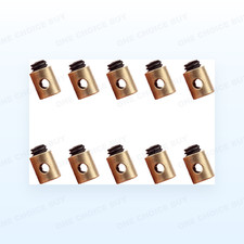 10x Schraubnippel 5x6mm Messing Gaszug Kupplungszug Seilzug Mofa Roller Motorrad