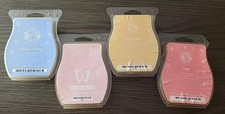 Scentsy Wax Bars Lot Of 4 - 3.2 Oz. - Sugar, Skinny Dippin', Straw Swirl, Newbor