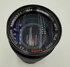 Rokinon Auto Tele Zoom Super Coated 1:4.5 F=80-200mm Lens