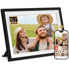 Frameo Digital Picture Frame 10.1 Inch Smart WiFi Digital Photo Frame with 64...