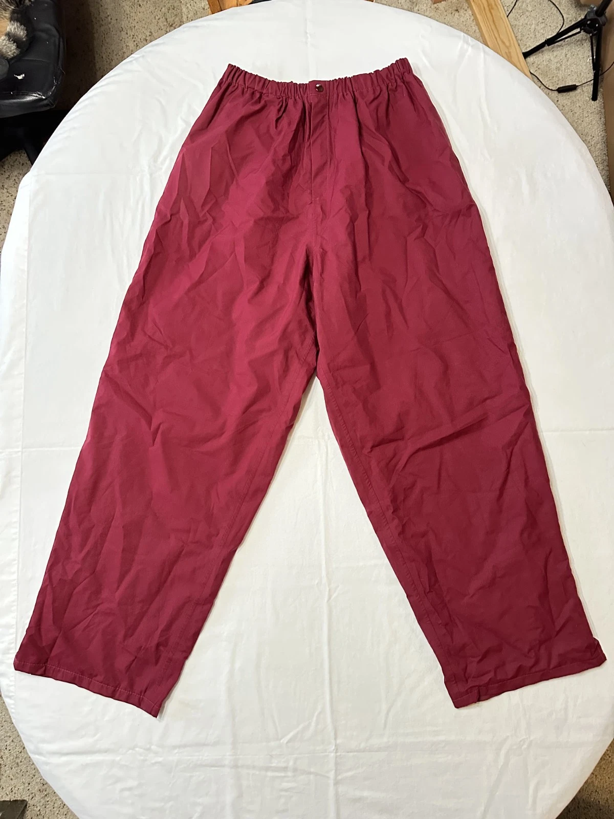 Forresters Gore-Tex Lined Golf Rain Pants Mens X-Large Maroon Ankle Zip