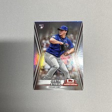 2023 Topps JUSTIN STEELE Rookie Card RC International Trading Card Day Cubs . rookie card picture