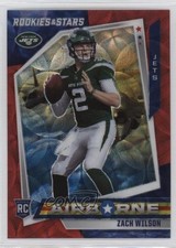 2021 Panini Rookies & Stars Airborne Red Scope Prizm Zach Wilson #AB-17 0x06
