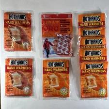 Lot Of 9 Hand Warmers! Both 8 & 10 Hour Lasting Hothands Hand Warmers
