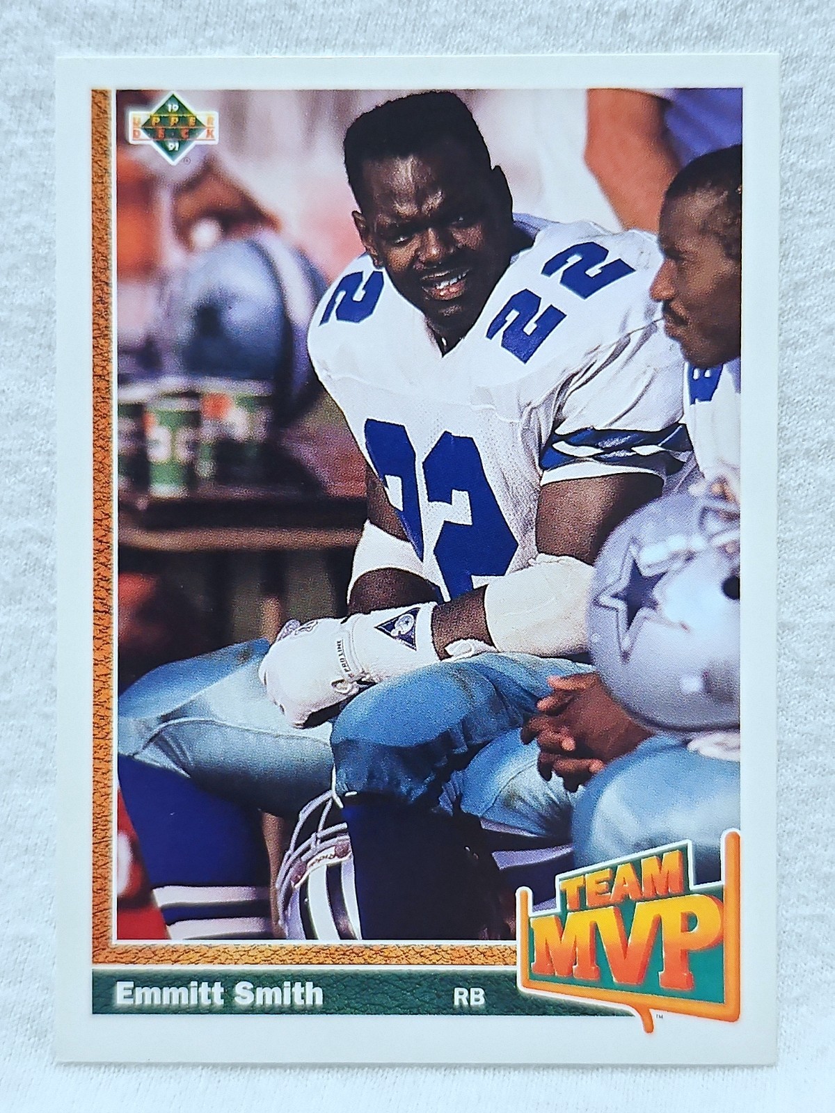 1991 Upper Deck Team MVP Emmitt Smith #456 Dallas Cowboys 