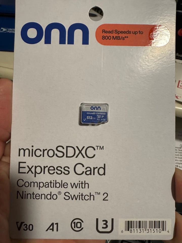 Onn 512GB Micro SDXC Express Card Compatible With Nintendo Switch 2 CLEARANCE