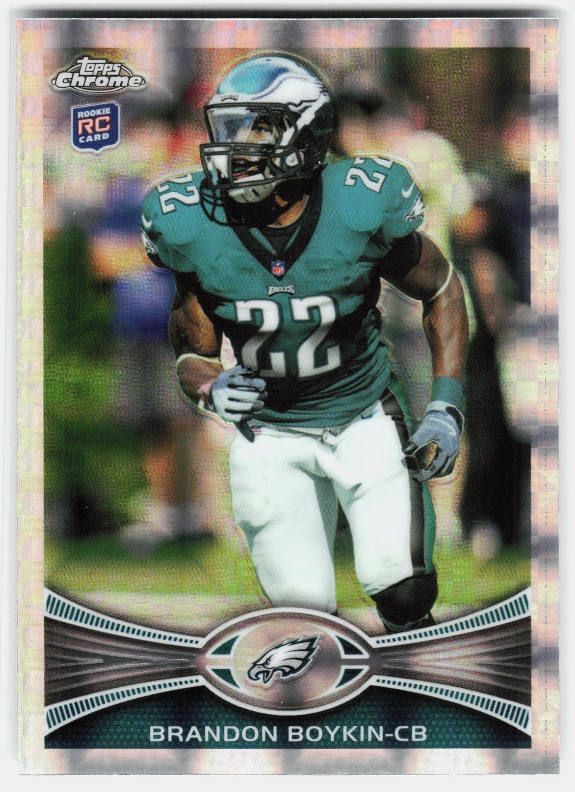 2012 Topps Chrome X-Fractor BRANDON BOYKIN #36 Eagles RC