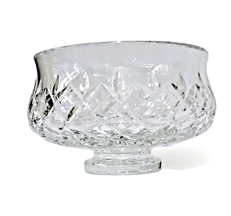 Waterford Crystal Large 8" Comeragh Pedestal Centerpiece Fruit Bowl - Image 4 of 4