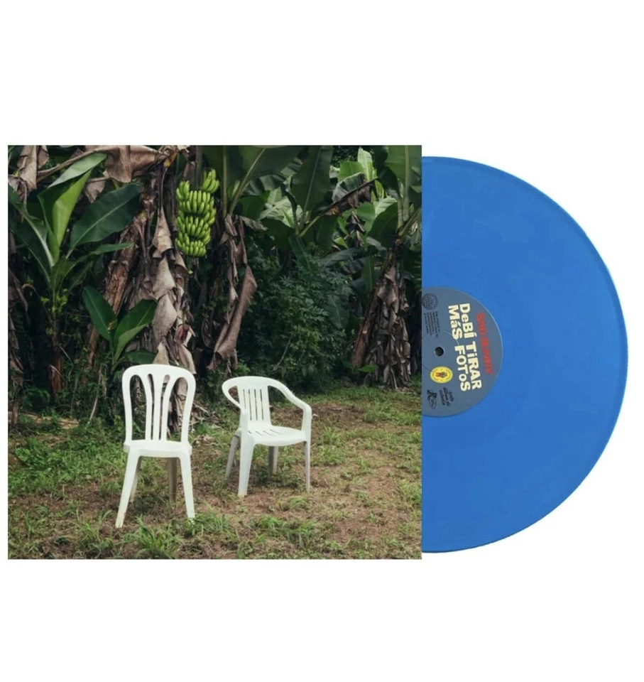 Bad Bunny Debi Tirar Mas Fotos Gatefold 2XLP Blue VINYL exclusive DTMF FAST SHIP - Image 3 of 3