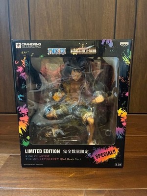 King of Artist One Piece Monkey D. Luffy Figure Red Hawk Version