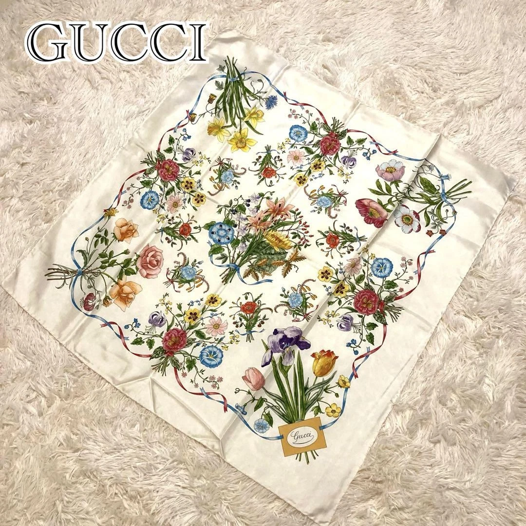 Echarpe ancienne étole vintage GUCCI