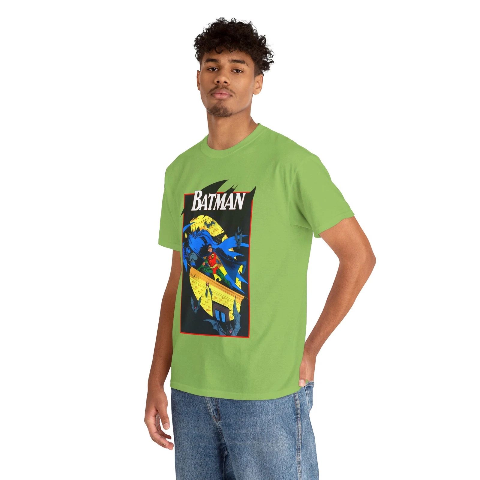 Batman & Robin T-Shirt - Norm Breyfogle Art - DC Comics - Dynamic Duo - Gotham