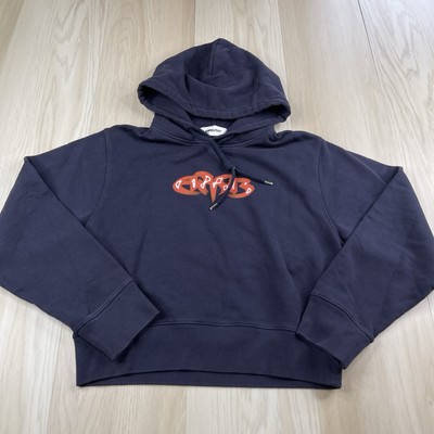 AMBUSH Graphic Baby Hoodie Navy Valiant Women s Size M Medium Cotton Terry