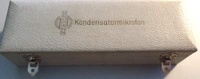 1x  Case  zu  Neumann Gefell M582 Röhrenmikrophon   schön und original  !