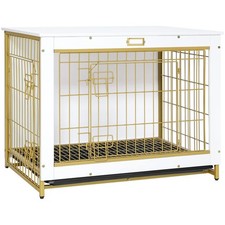 HOOBRO Dog Crate Furniture, Large Dog Kennel, Wooden Pet Furniture with