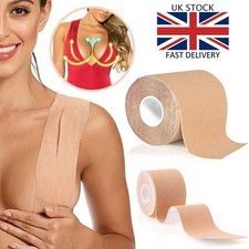 Water Resistant Breathable DIY Breast Lift Tape Sticky Bra for A-E Cup Breast UK