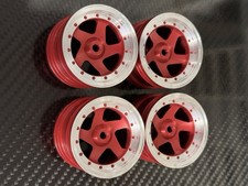 kyosho optima 2016 javelin salute optima alloy wheels set two tone red color
