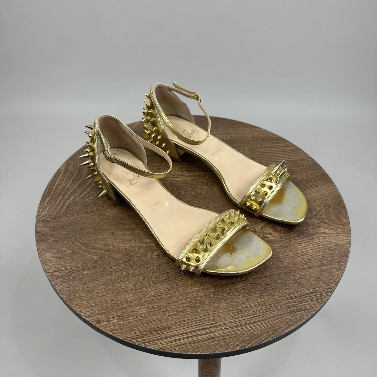 Christian Louboutin Women's Gold Spikes for sale - eBay