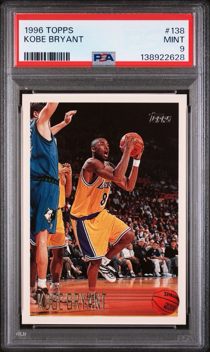1996 Topps Kobe Bryant #138 Rookie Card (RC) PSA 9 Mint Just