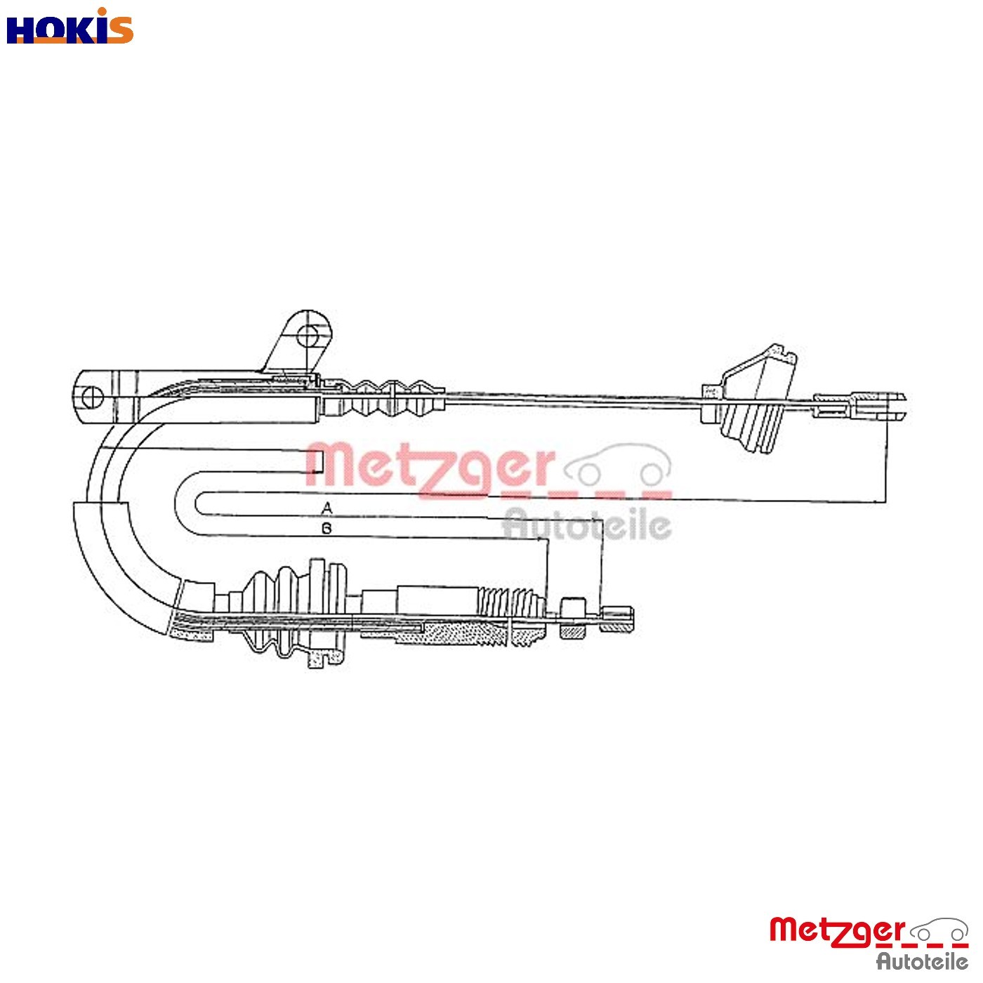 Fits METZGER 10.817 BRAKE CABLE - Image 5