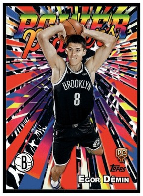 2025-26 Topps Power Players #PP18 Egor Demin ~ Brooklyn Nets