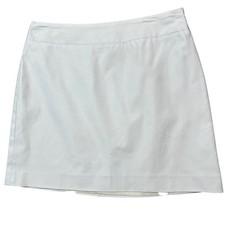 Banana Republic Beige Stretch A-Line Mini Skirt Size 4 Side Zip