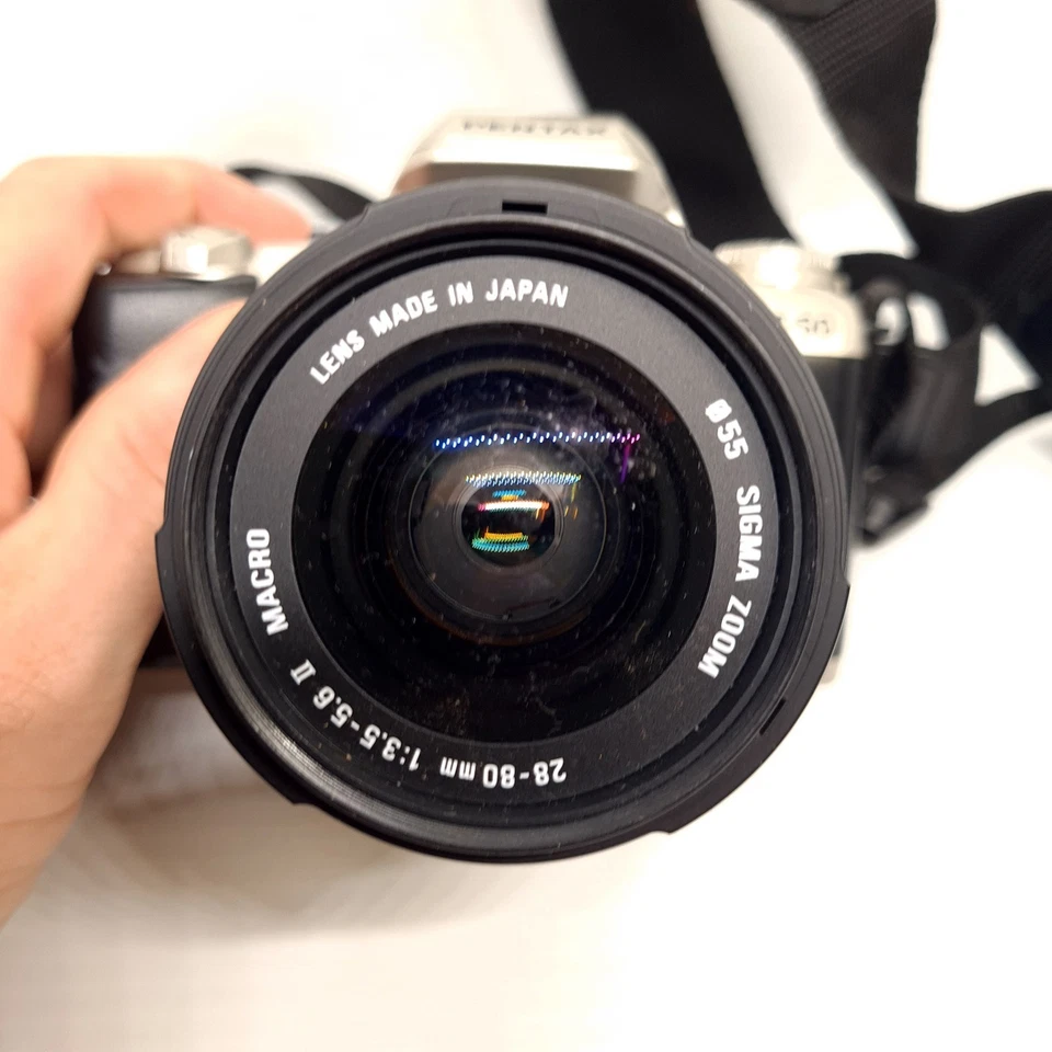 Pentax MZ-50 35mm Film Camera W/ Sigma Zoom 28-80mm Macro Lens  (untested)  - Image 3 of 4