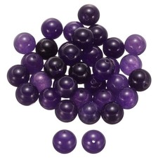 50pcs Purple Crystal Natural Stone Beads 10mm Round Loose Bead