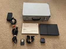 Sony Ps2 Slim Black SCPH-70012 Bundle W/ Cords  Memory Card Tested Case