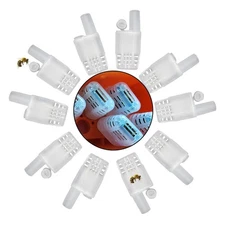 20pcs Queen Bee Cages Plastic Transporting Catcher Non-Grafting Beekeeping Qu...