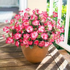 Hibiscus Artificial Flowers Plants for Outdoors Decoration, 6 Bundles Silk Hi...