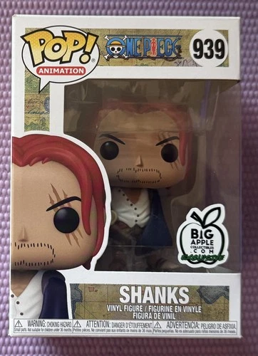 Funko Pop Shanks #939 Big Apple Exclusive One Piece w/ Protector Box Damage