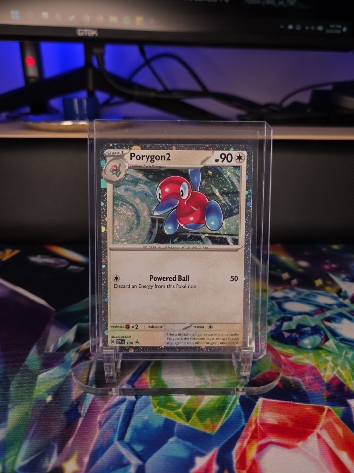 Porygon2 138 Pokémon TCG Scarlet & Violet Black Star Promo Cosmos Holo NM