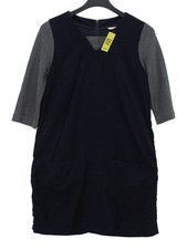 Toast A-Line Midi Dress UK10 in Blue