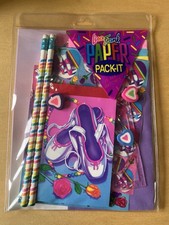 NEW Vintage Lisa Frank Paper Pack It Stationery Set: Ballet Slippers Roses Beads