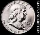 1962-D Silver Franklin Half Dollar - Choice Gem Brilliant Unc  Lustrous  #L2634