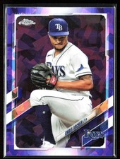 Chris Archer 2021 Topps Chrome Update Sapphire Edition Purple /10 #US325 Tampa
