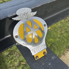 AA Rhodesia Vintage Classic Car Badge VGC No Reserve Very Rare Early Example