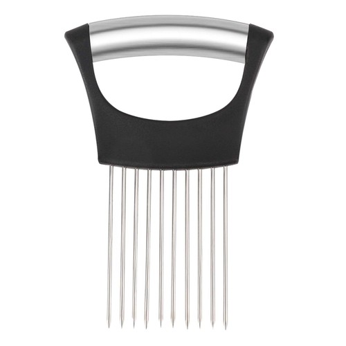Stainless Steel Vegetable Cutter Onion Slicer Holder Lemon Cutter for Slicing...
