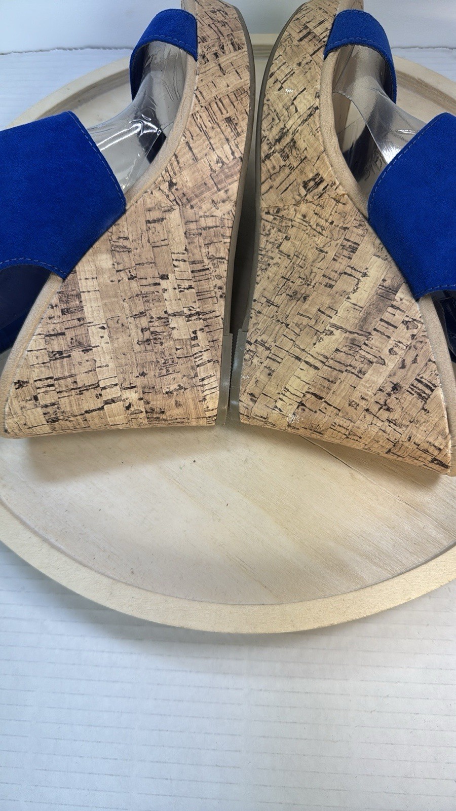 Basic Edition Wedge Platform Sandals Cobalt Blue - image 5