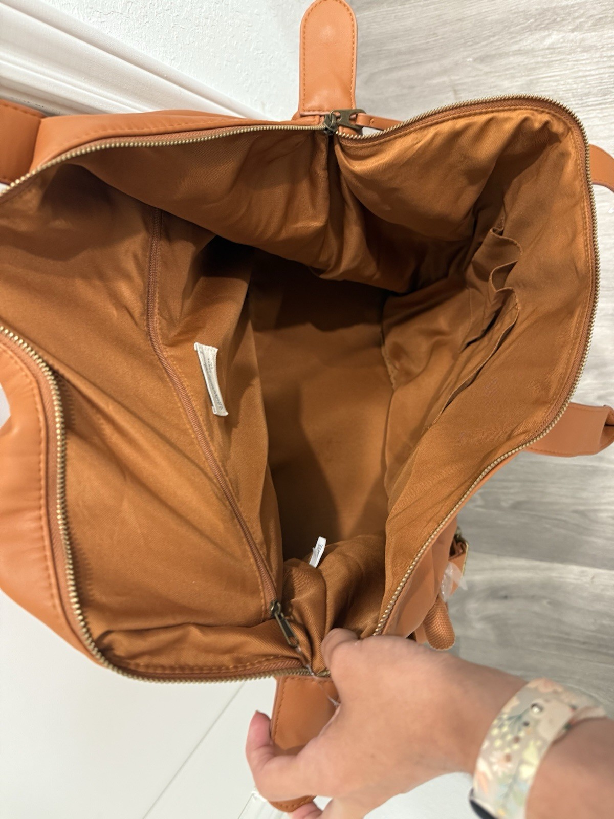 Universal Thread Patchwork Travel Bag - image 11