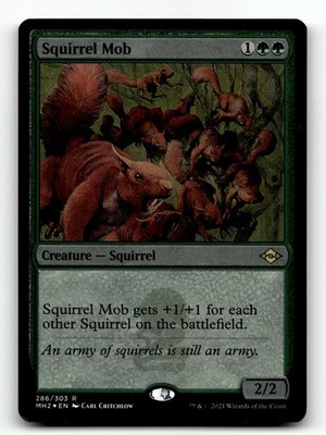 Squirrel Mob (Foil Etched) 286 Foil R Modern Horizons 2