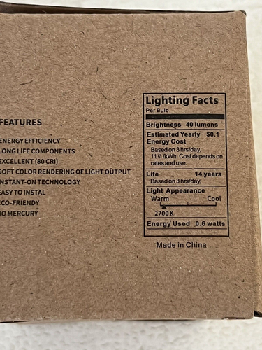 C7 LED Bulbs 5 bulbs total - Picture 4 of 6