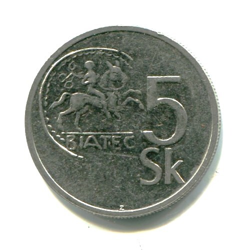 SLOVAKIA 5 Korun SK 1993 1994 - CHOOSE EXACT COIN - Picture 1 of 5